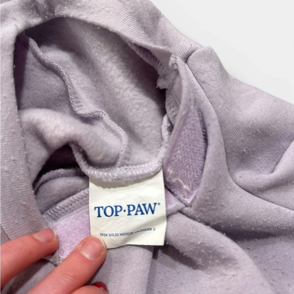 Top Paw Lavender Dog Hoodie Sweatshirt Small